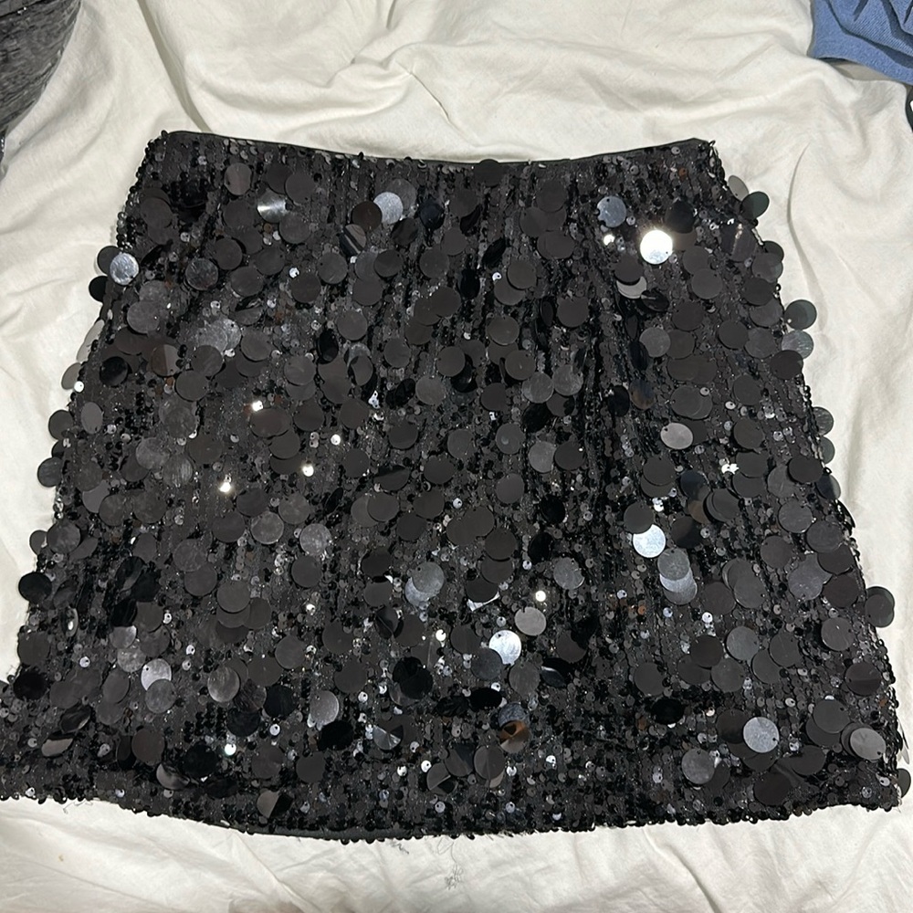 sparkle sequin skirt